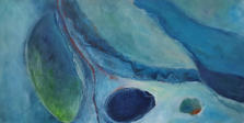 "Wellen", Acryl auf Leinwand, 20x20 cm, 200,-€